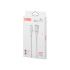 L – BRNO Ātra uzlādes Micro USB kabelis, balts