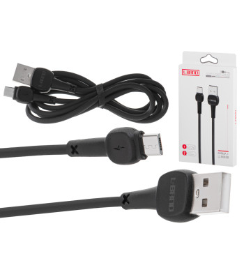 L - BRNO Ātra uzlāde Micro USB kabelis Balts