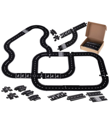 Radošā Puzzle 2-in-1 Ceļa Konstrukcija 40 Gabali