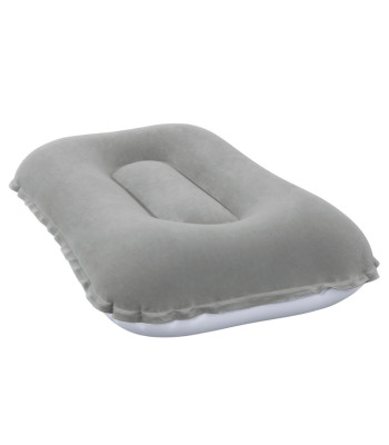 BESTWAY 67121 Piepūšamais Velūra Ceļojumu Spilvens Pelēks