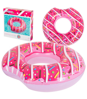 BESTWAY 36118 Peldēšanas Riņķis Donut 107CM Rozā