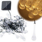 Solārās dārza lampiņas 6,5M 30LED silti baltas