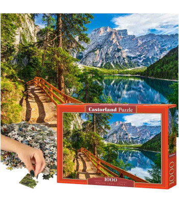 CASTORLAND PUZZLE 1000EL. BRAIES EZERS, ITĀLIJA
