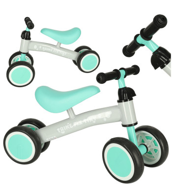 Bērnu līdzsvara velosipēds ar četriem riteņiem, Trike Fix Tiny, pelēks/zils
