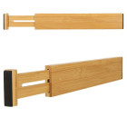 Atvilktņu organizators regulējams bambusa separators 43x6x1,5cm 1 gab.