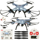 Dronis SYMA X5HW 2.4 GHz kamera Wi-Fi zils