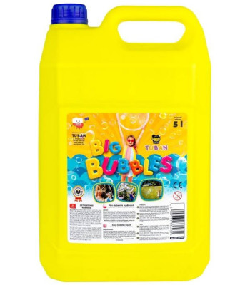 Lielu ziepju burbuļu šķidrums 5L
