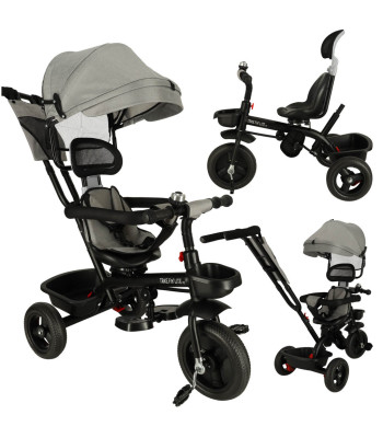 Trīsriteņu velosipēds Trike FIX Lite V2 pelēks