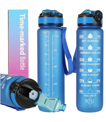 Ūdens pudeles bidons 1L zils