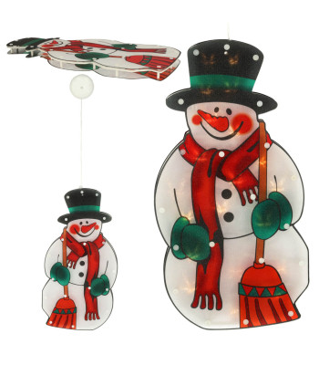 Ziemassvētku LED lampiņa sniegavīrs 45cm