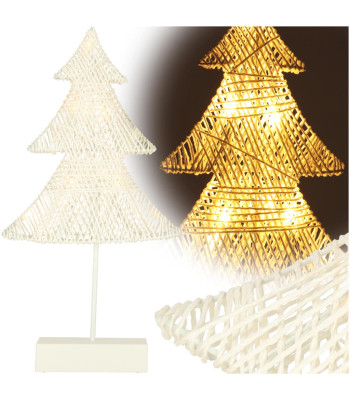 Ziemassvētku dekors stāvoša eglīte 39 cm ar 10 LED gaismiņām