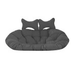 Bocianu ligzdas šūpuļtīkla spilvens melns