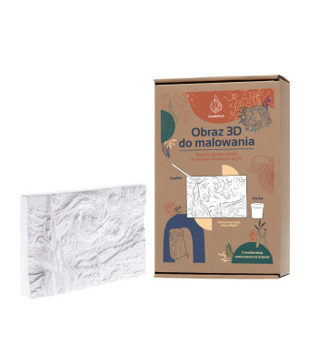 CANDELLANA 3D ĢIPŠA KRĀSOJAMĀ ATTĒLS VINCENT VAN GOGH - KRĀSU UN OTIŅU KOMPLEKTS