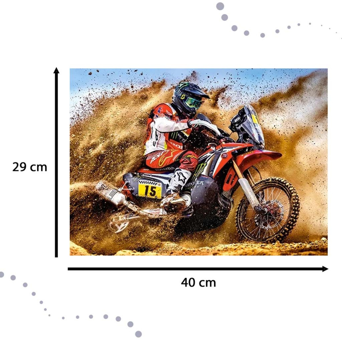 Castorland Puzzle 260 Gabaliņi. Dirt Bike Power
