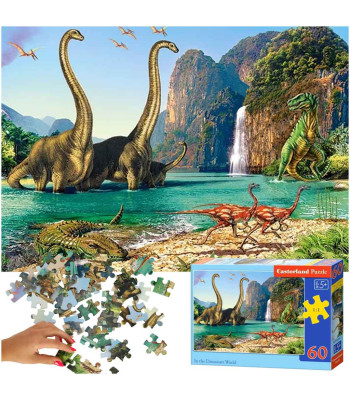 Castorland Puzzle 60 gabali - Dinozauru pasaulē