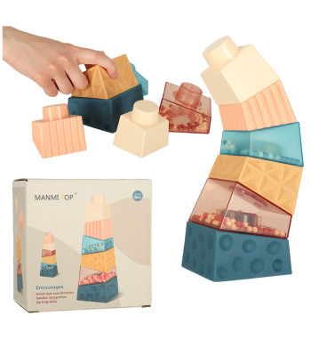 Sensory Pyramīda Montessori Ar Bumbiņām