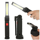 USB darbnīcas lukturis ar COB magnētu un akumulatoru