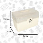 Organizators - Zāļu Glabāšanas Konteiners Aptieciņai 34x19x22,5cm