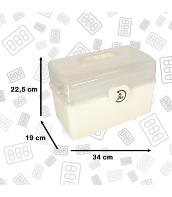 Organizators - Zāļu Glabāšanas Konteiners Aptieciņai 34x19x22,5cm