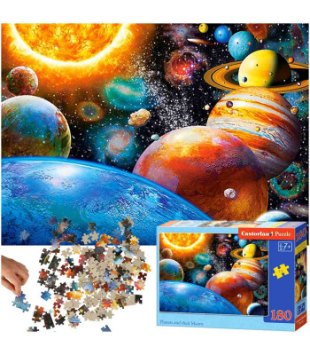 CASTORLAND PUZZLE 180 GABALI - PLANĒTAS UN TO MĒNEŠI