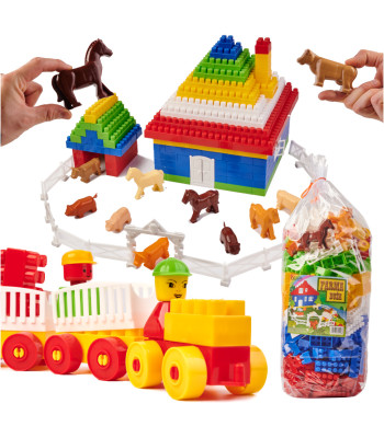 Lielās diplota konstrukcijas kluči bērniem - plastmasas, 292 gab.