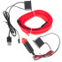 LED auto apgaismojums 12V, 5m, sarkana sloksne
