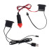LED apgaismojums automašīnai USB 12V lente 3M oranža