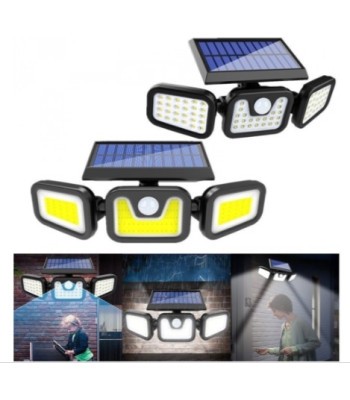 Saules LED lampa ar kustības un krēslas sensoru