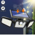 Saules LED lampa ar kustības un krēslas sensoru