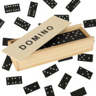 Koka Domino Klucīšu Spēle Ģimenei + Kaste