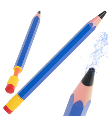 Ūdens šļūtene-sprausla ar zīmuli 54cm zila