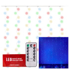 LED Lampu Aizkars 3x3M 300LED Daudzkrāsains