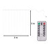 LED Gaismas Aizkars 3x3m 300 LED Silti Balts