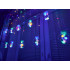 LED lampiņu aizkaru krāsainās bumbas 3M 108LEDs