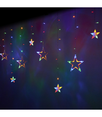 LED Gaismas Aizkars Zvaigznes