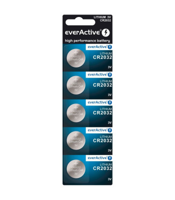 Litija baterijas EverActive CR2032 - 5 gab.