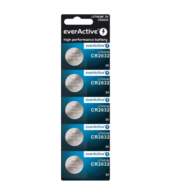 Litija baterijas EverActive CR2032 - 5 gab.