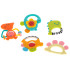 HOLA baby teether grabulis dinozauri 5 gab. komplekts.