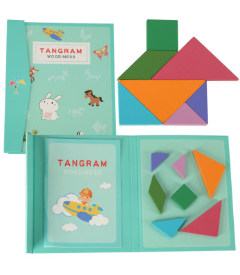 Magnētiskā grāmata - Tangram 3D