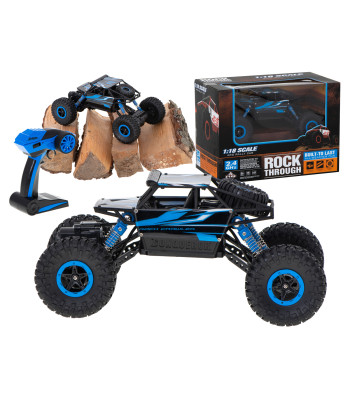 Tālvadības automobilis RC Rock Crawler HB, zils, 2,4GHz, 1:18