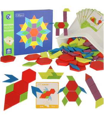 Koka puzle Montessori 155 elementi