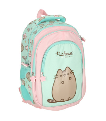 Skolas mugursoma jauniešiem 4-nodalījumu Pusheen Mint 16 collas