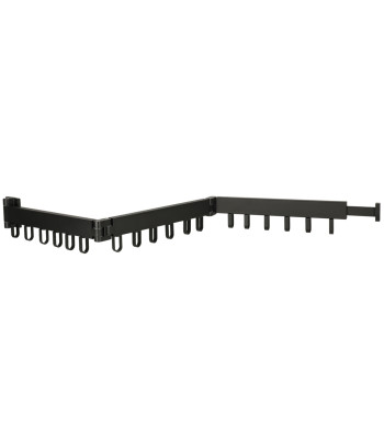 Sienas saliekamais veļas žāvētājs melnā krāsā 123 cm