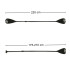Alumīnija SUP dēļa un kanoe airis 175-220 cm