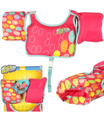 Bestway 32174 peldēšanas veste ar piedurknēm rozā 3-6 gadi 19-30 kg