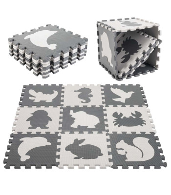 Izglītojoša Putu Puzzle Paklājiņš Dzīvnieki
