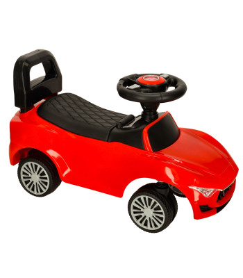 Sarkans braucamais auto ar skaņām un gaismām