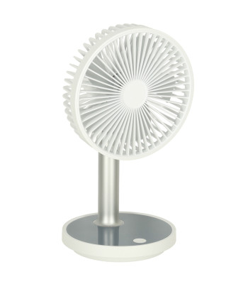 Bezvadu galda ventilators 30cm balts