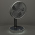 Bezvadu galda ventilators 30cm balts