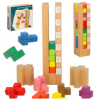 Koka izglītojošs Montessori puzlis